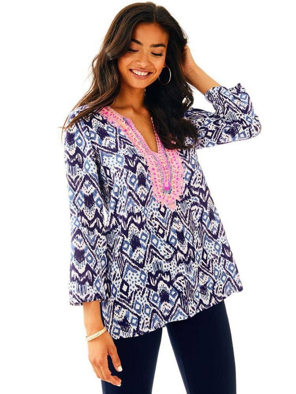 Lilly Pulitzer Renato Dinner Tunic, Boho, Size XS